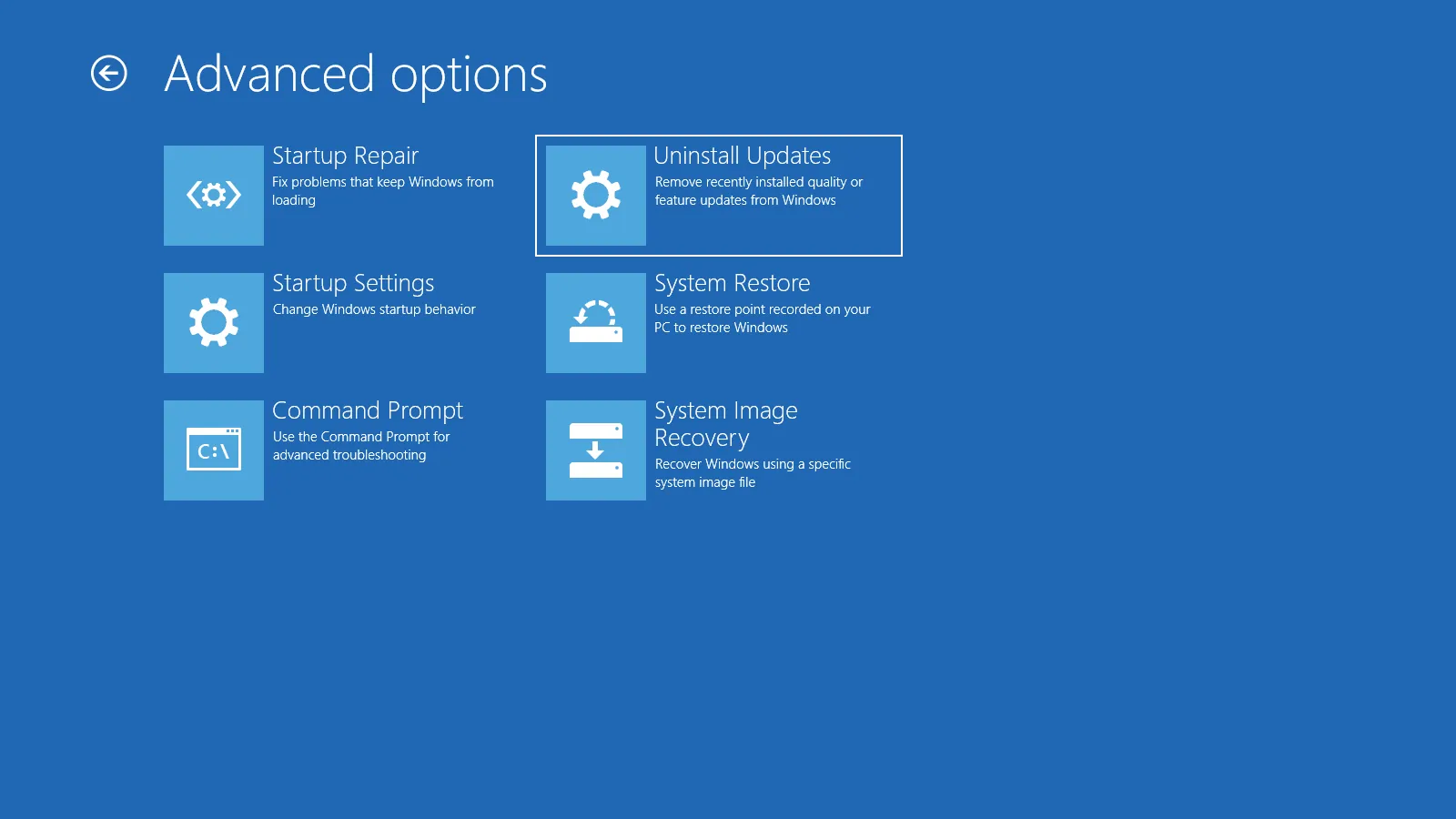 uninstall updates uninstall updates