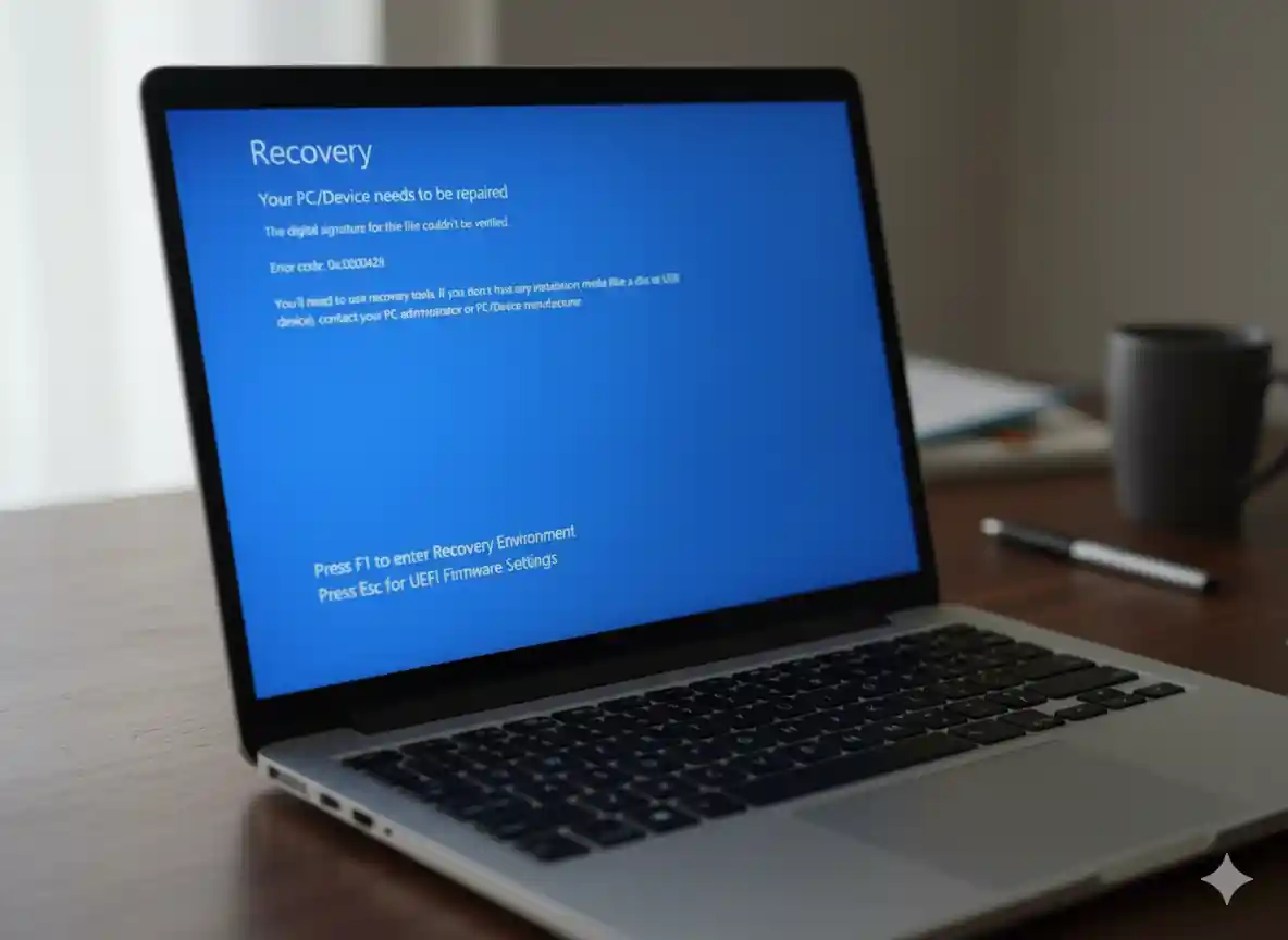 Recovery screen