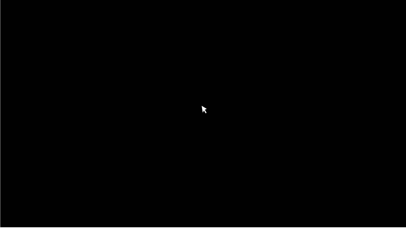 blank screen cursor